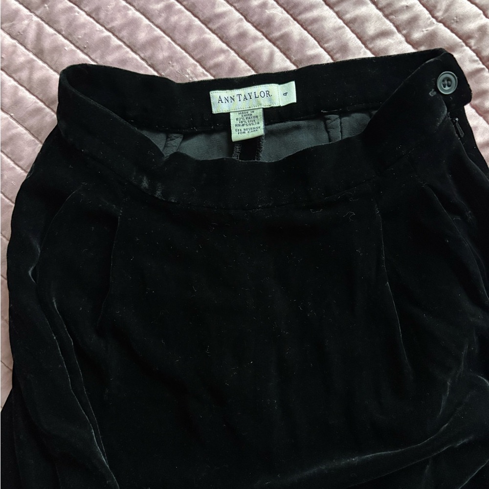 Ann Taylor silk velvet pants
